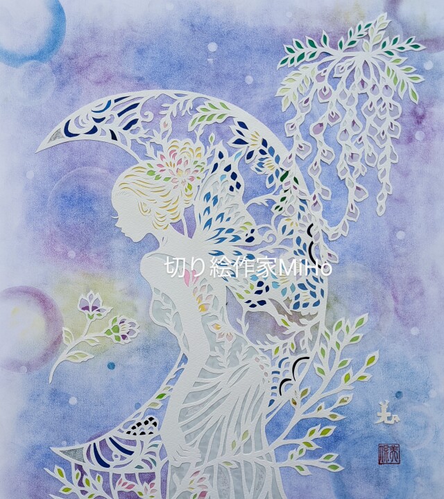 藤の花と月の妖精